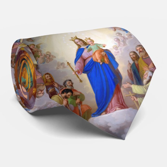 Unsere Frau, Hilfe von Christen Neck Tie Krawatte (Gerollt)