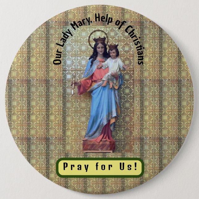 Unsere Frau Mary, Hilfe von Christen Button (Vorderseite)