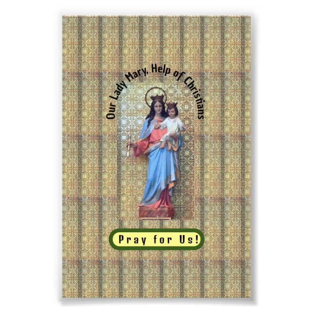 Unsere Frau Mary, Hilfe von Christen Fotodruck (Vorne)