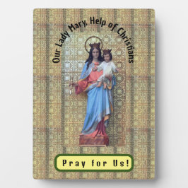 Unsere Frau Mary, Hilfe von Christen Fotoplatte