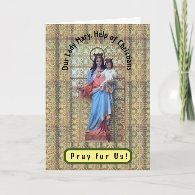 Unsere Frau Mary, Hilfe von Christen Karte (Vorderseite)