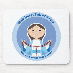 Unsere Frau vom Rosenkranz Mousepad