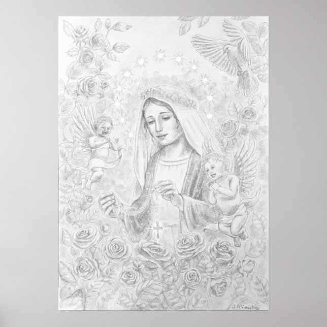 Unsere Frau vom Rosenkranz Poster (Vorne)