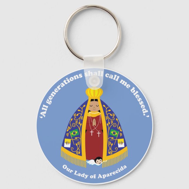 Unsere Frau von Aparecida Schlüsselanhänger (Vorderseite)