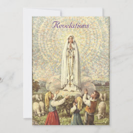Unsere Frau von Fatima Feiertagskarte
