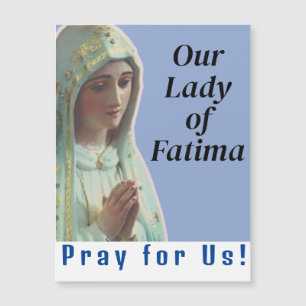 Unsere Frau von Fatima Magnetkarte