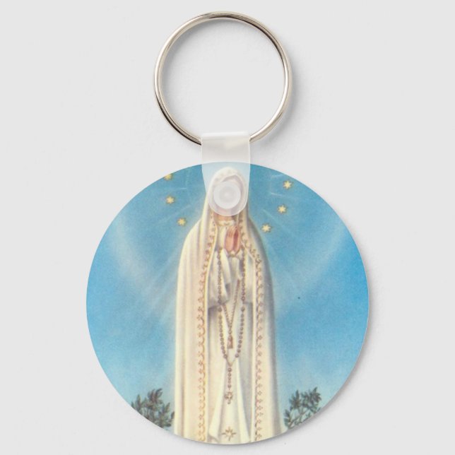 Unsere Frau von Fatima Rosary Schlüsselanhänger (Vorderseite)