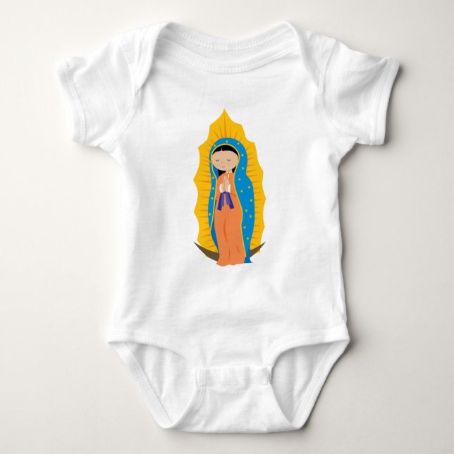 Unsere Frau von Guadalupe Baby Strampler (Vorderseite)