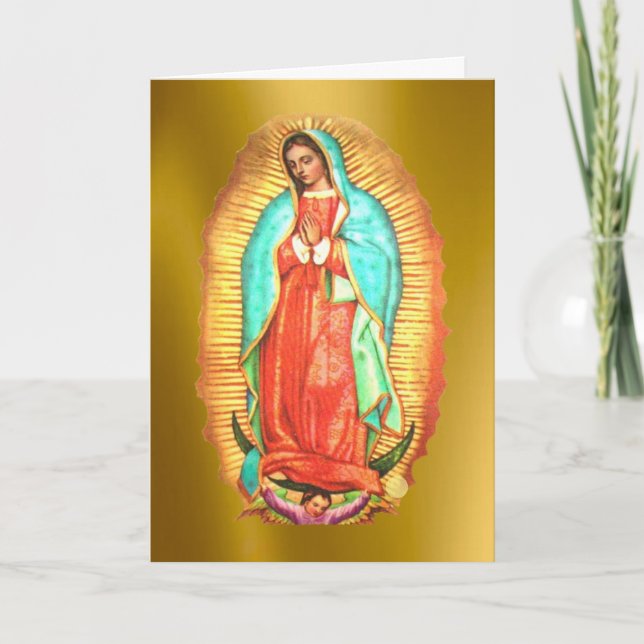 Unsere Frau von Guadalupe Feiertagskarte (Vorderseite)