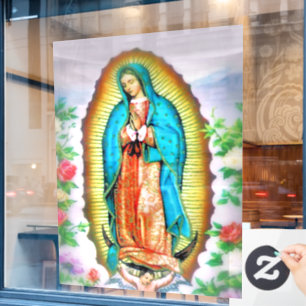 Unsere Frau von Guadalupe Fensteraufkleber