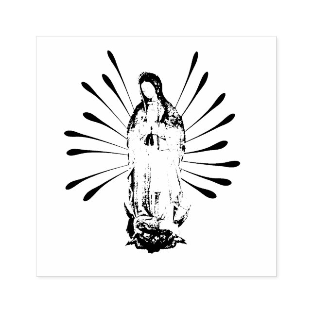 Unsere Frau von Guadalupe Gummistempel (Prägung)