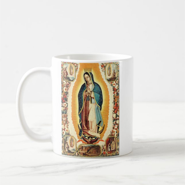 Unsere Frau von Guadalupe Kaffeetasse (Links)