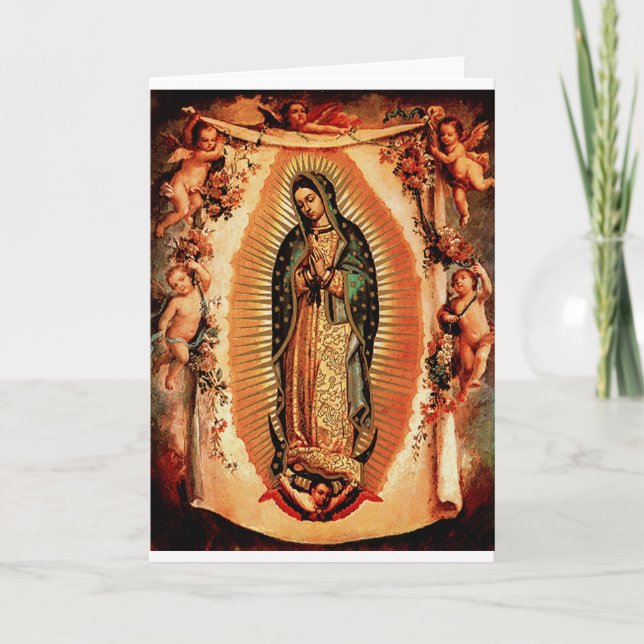 Unsere Frau von Guadalupe Karte (Vorderseite)