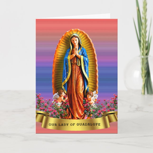 Unsere Frau von Guadalupe Karte (Vorderseite)