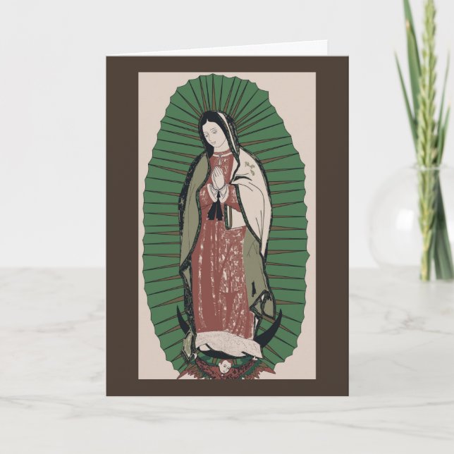 Unsere Frau von Guadalupe Karte (Vorderseite)