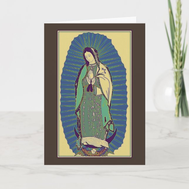 Unsere Frau von Guadalupe Karte (Vorderseite)