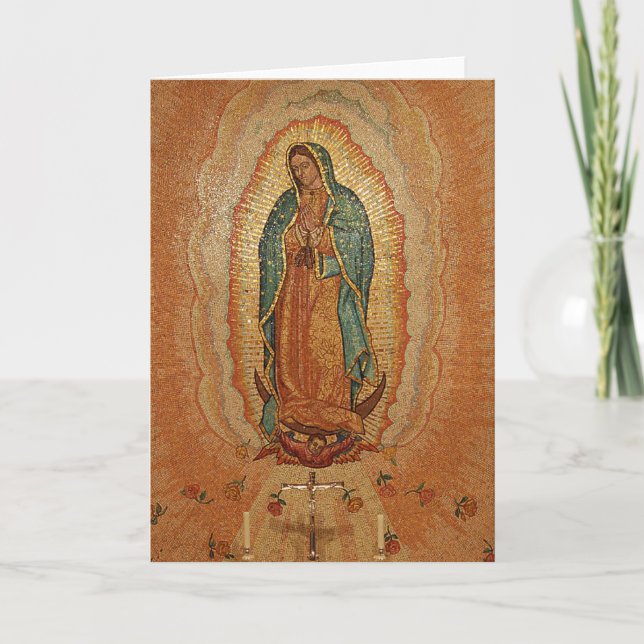 Unsere Frau von Guadalupe Karte (Vorderseite)