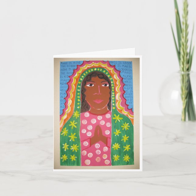 Unsere Frau von Guadalupe Karte (Vorderseite)