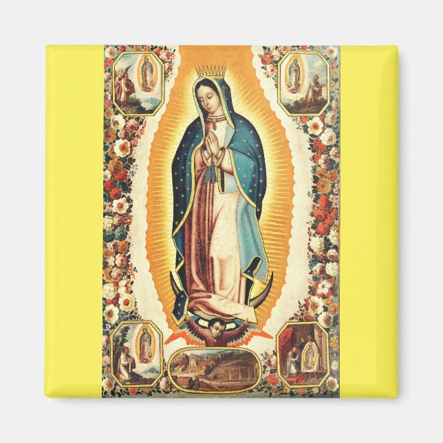 Unsere Frau von Guadalupe Magnet (Vorne)