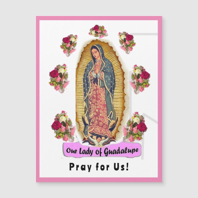 Unsere Frau von Guadalupe Magnetkarte (Vorderseite)