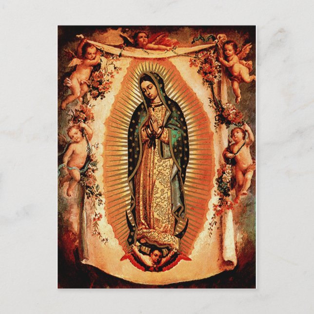 Unsere Frau von Guadalupe Postkarte (Vorderseite)