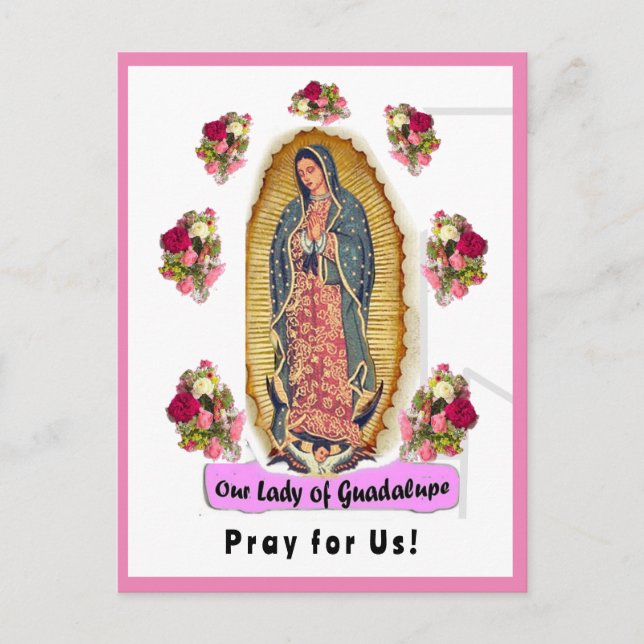 Unsere Frau von Guadalupe Postkarte (Vorderseite)