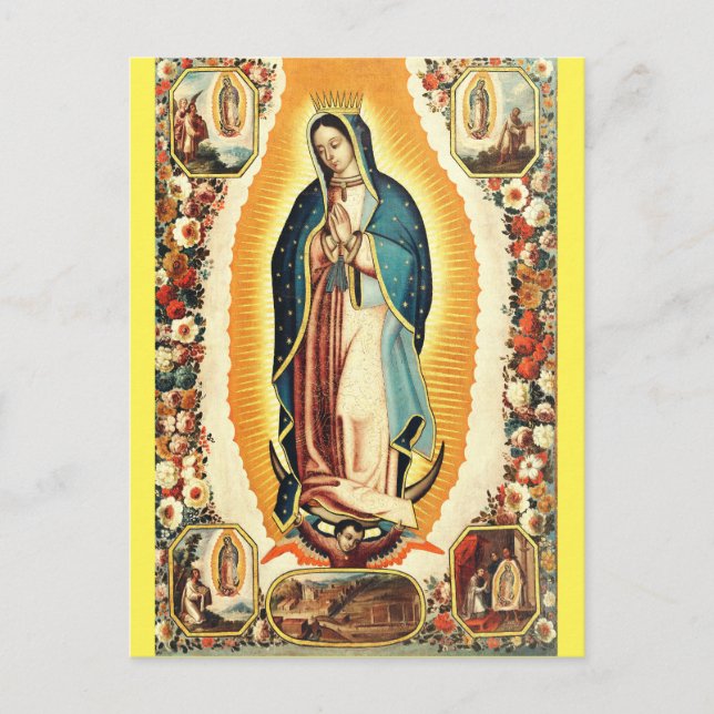 Unsere Frau von Guadalupe Postkarte (Vorderseite)