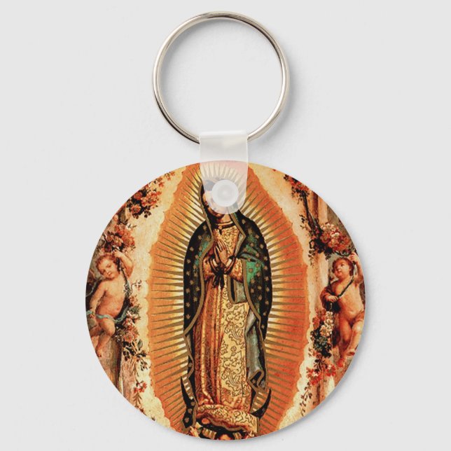 Unsere Frau von Guadalupe Schlüsselanhänger (Vorderseite)