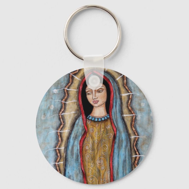 Unsere Frau von Guadalupe Schlüsselanhänger (Vorderseite)