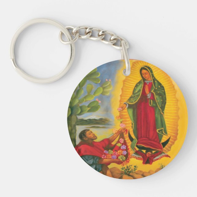 Unsere Frau von Guadalupe Schlüsselanhänger (Vorderseite)