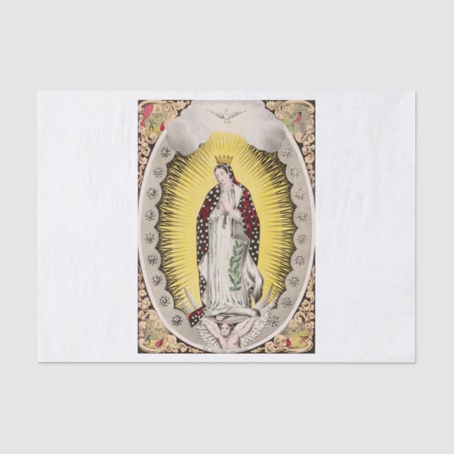 Unsere Frau von Guadalupe Seidenpapier (Vorderseite)