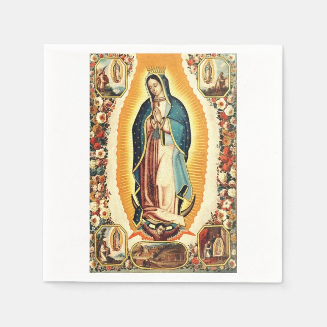 Unsere Frau von Guadalupe Serviette (Vorderseite)