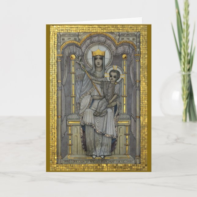Unsere Frau von Walsingham Karte (Vorderseite)