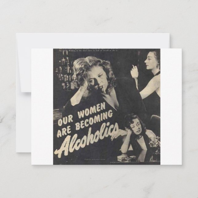 Unsere Frauen werden Alkoholiker! (Vorderseite)