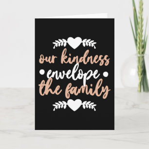 unsere Freundlichkeit Umschlag der Familie Karte