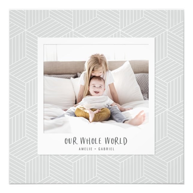 Unsere ganze Welt Instant Foto geometrisch (Vorne)