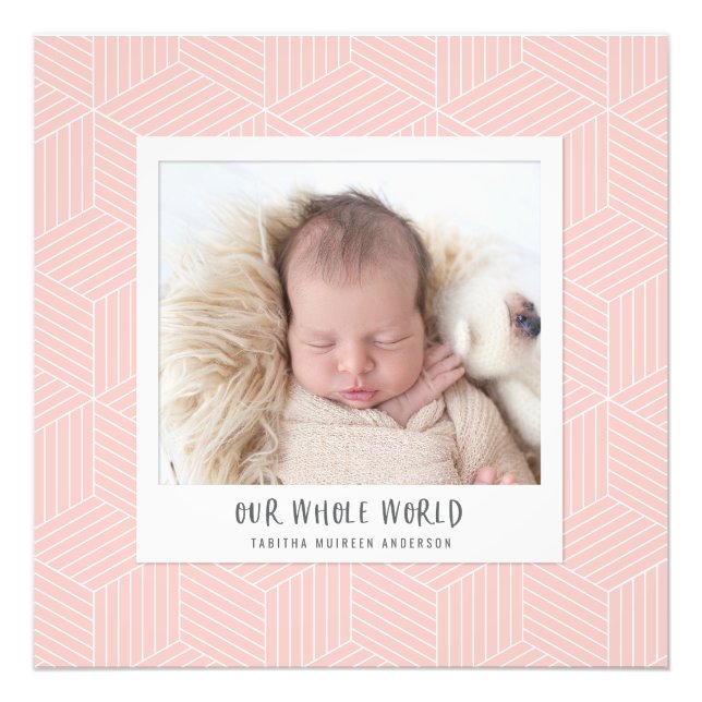 Unsere ganze Welt Instant Foto geometrisch (Vorne)
