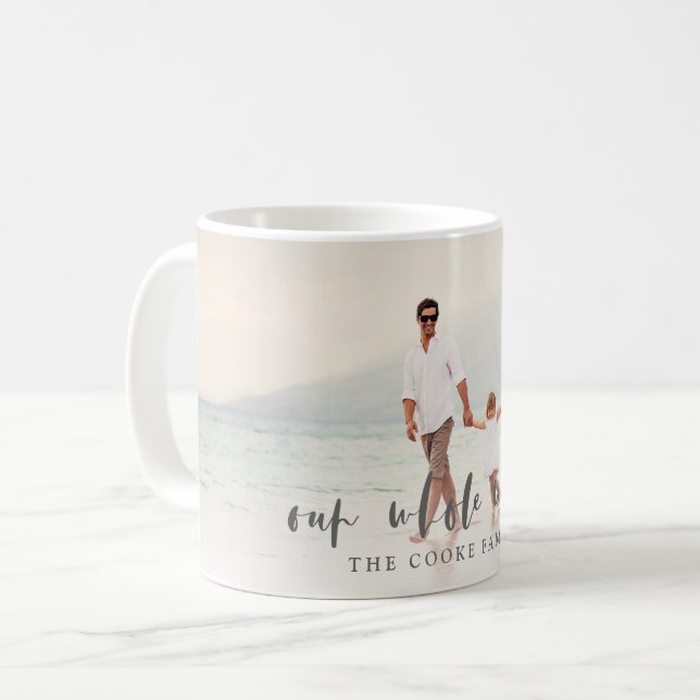 UNSERE GANZE WELT KAFFEETASSE (Vorderseite Links)