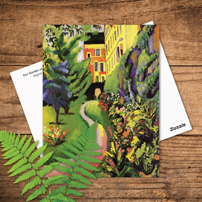 Unsere Garden Blume Betten August Macke Postkarte (Von Creator hochgeladen)