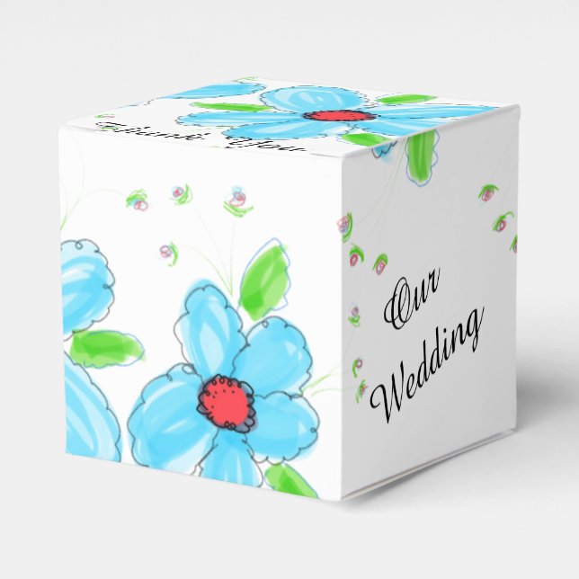 Unsere Gästekarte für Hochzeiten Geschenkschachtel (Vorderseite)