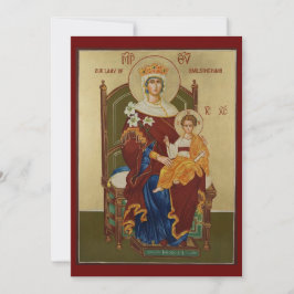 Unsere Gebetskarte der Frau Walsingham Feiertagskarte