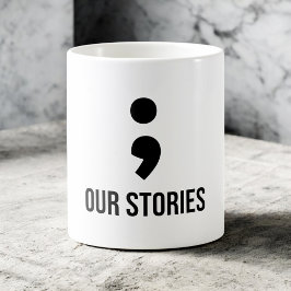 Unsere Geschichten werden nie Paare beenden, die a Kaffeetasse