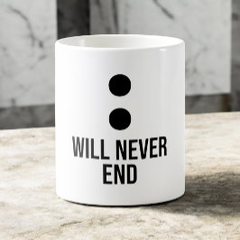 Unsere Geschichten werden nie zwei Paare beenden, Kaffeetasse