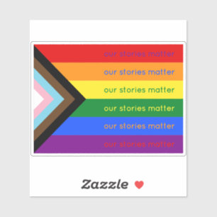Unsere Geschichten zählen Gay Pride Intersektional Aufkleber