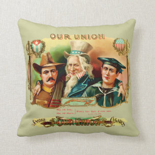 Unsere Gewerkschaft Vintage Zigarrenbox Kissen
