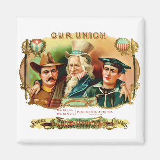 Unsere Gewerkschaft Vintage Zigarrenbox Magnet