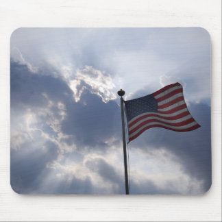 Unsere glänzende Flagge Mousepad
