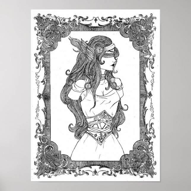 unsere goddess athena print poster (Vorne)