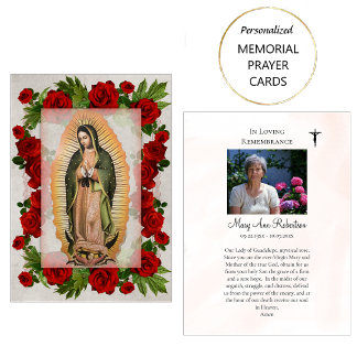 Unsere Gottesmutter Beerdigungskarte Platzkarte