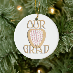 UNSERE GRAD - Gold-Foto-Rahmen Keramik Ornament